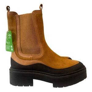 Sam Edelman Women's Lulia Suede Chelsea‎ Boots Ankle Booties Camel SZ 9